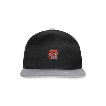 Speck ist der Beweis, dass Gott uns liebt - Bacon - Snapback Cap - Schwarz/Grau - Vorne