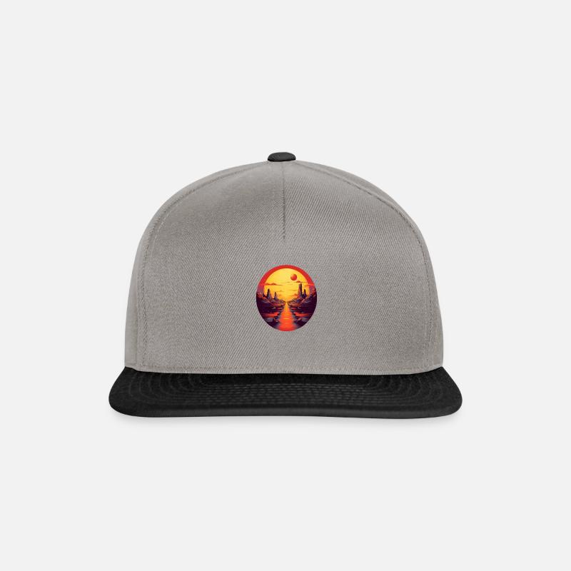 Wüstensonne - Snapback Cap - Graphit/Schwarz
