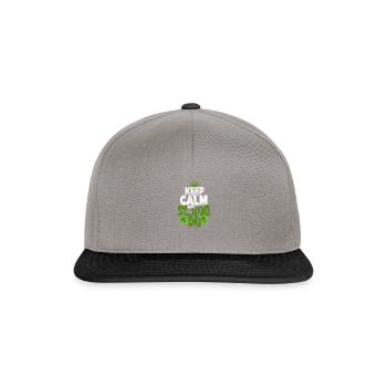 Keep Calm and Slime On - Slime - Casquette snapback - gris graphite/noir - Devant