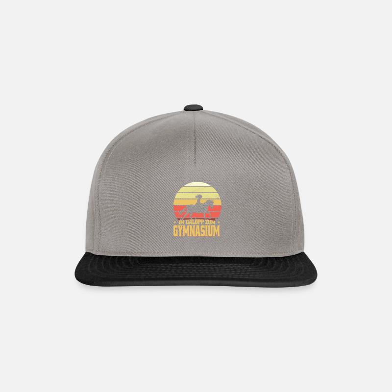 Tschüss Grundschule, Grundschulabschluss - Snapback Cap - Graphit/Schwarz