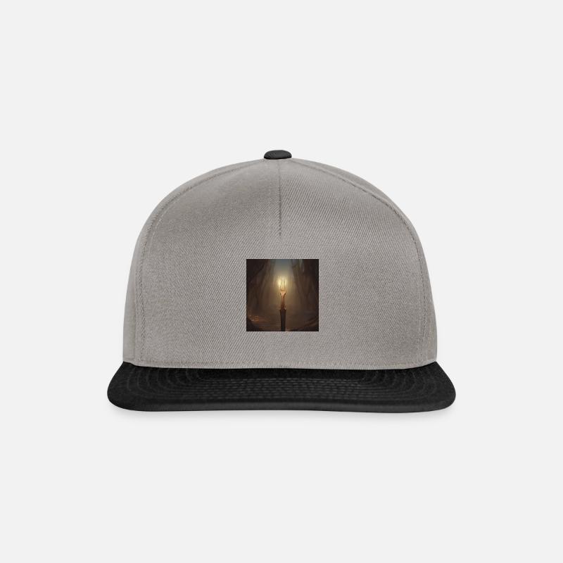 AI Arts Heilige-Gabel - Snapback Cap - Graphit/Schwarz