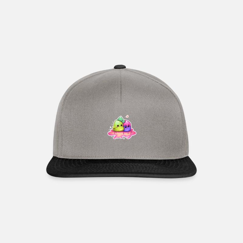 Süße Slime-Sorge Paar - Snapback Cap - Graphit/Schwarz