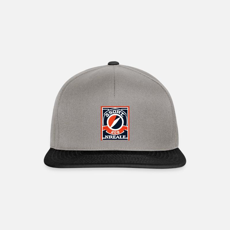 Baseball #2 - Casquette snapback - gris graphite/noir
