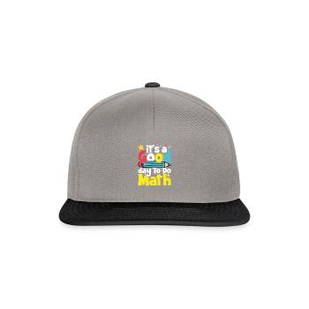 It's A Good Day to Do Math - Snapback Cap - graphite/black - Front