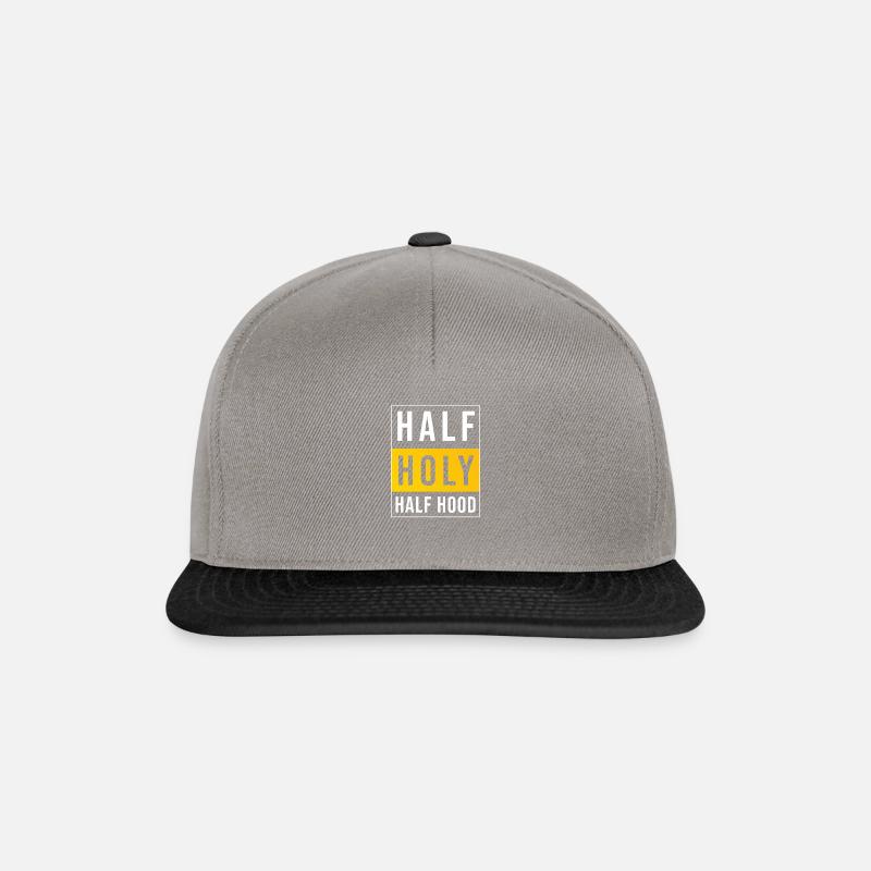 Half Holly Half Hood - Snapback Cap - graphite/black