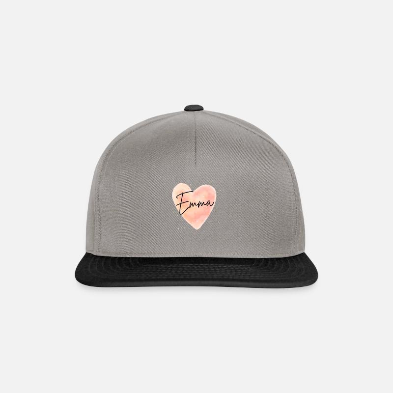Emma Name Ema Vorname Emmachen Geschenke Emmas - Snapback Cap - Graphit/Schwarz