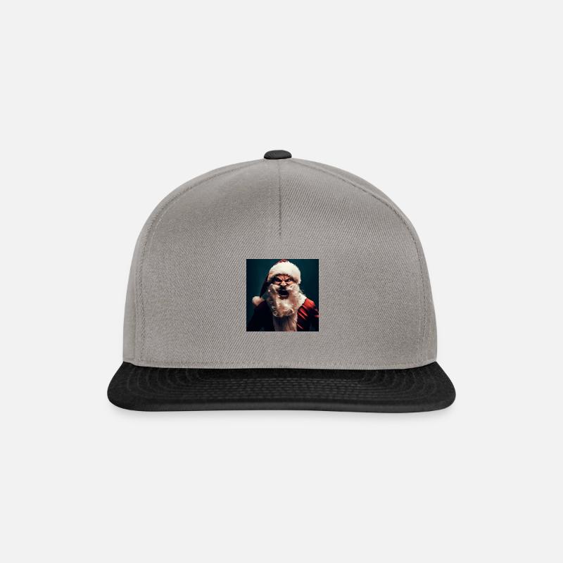 Angry Santa_2 - Snapback Cap - Graphit/Schwarz