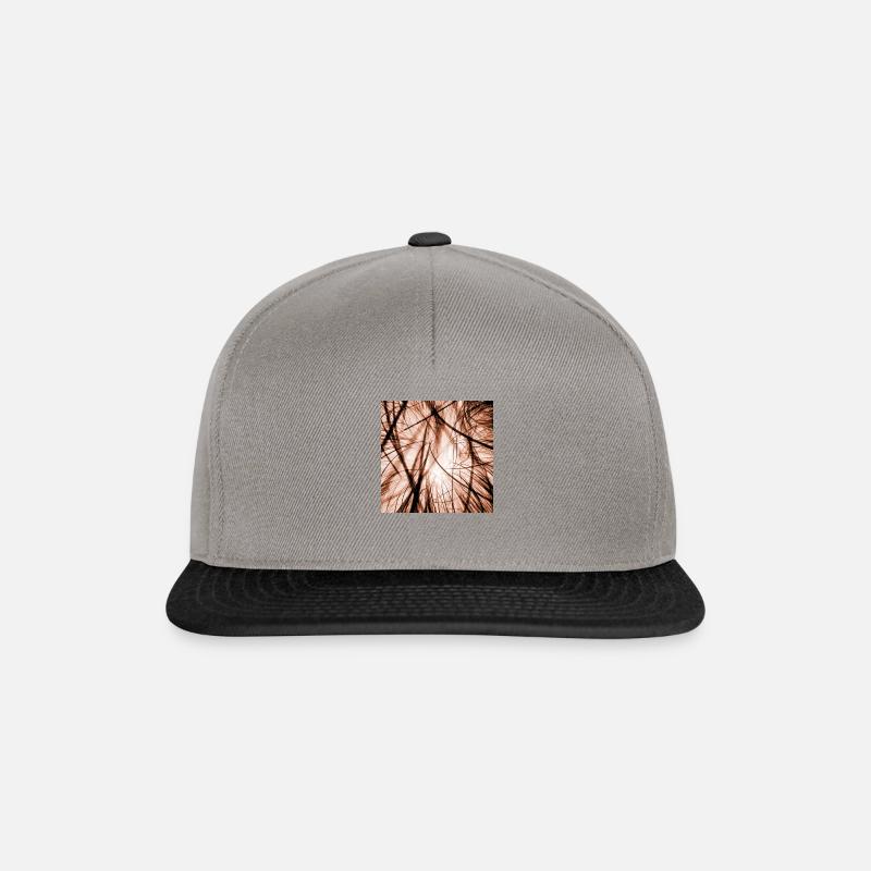Kabelsalat orange - Snapback Cap - Graphit/Schwarz