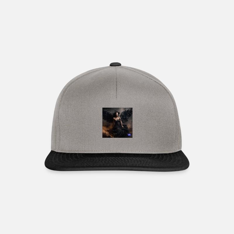 Dunkler Engel - Snapback Cap - Graphit/Schwarz
