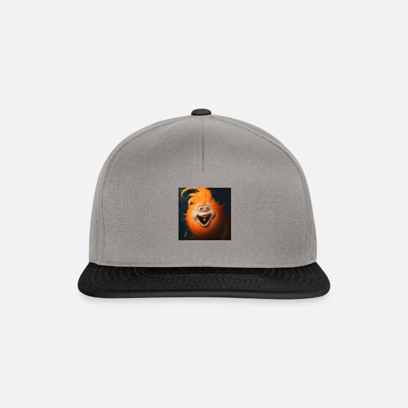 Le singe est effronté ! - Casquette snapback - gris graphite/noir
