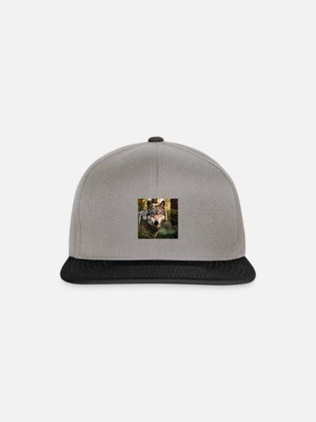 Die Kraft des Wolfes - Snapback Cap - Graphit/Schwarz