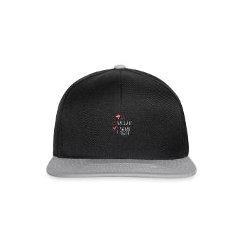 NICE NAUGHTY JE JURE QUE J’AI ESSAYÉ - Comportement - Casquette snapback - noir/gris - Devant