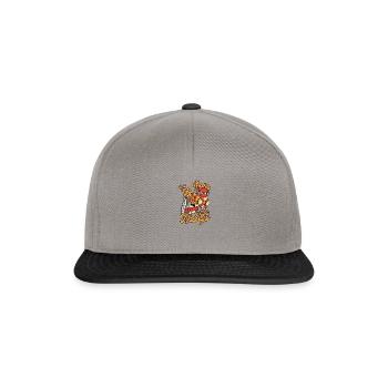 Pour ceux que j’aime, je ferai du grand et du terrible - Casquette snapback - gris graphite/noir - Devant