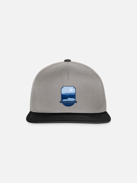Herzogstand und Heimgarten – Bayern - Snapback Cap - Graphit/Schwarz