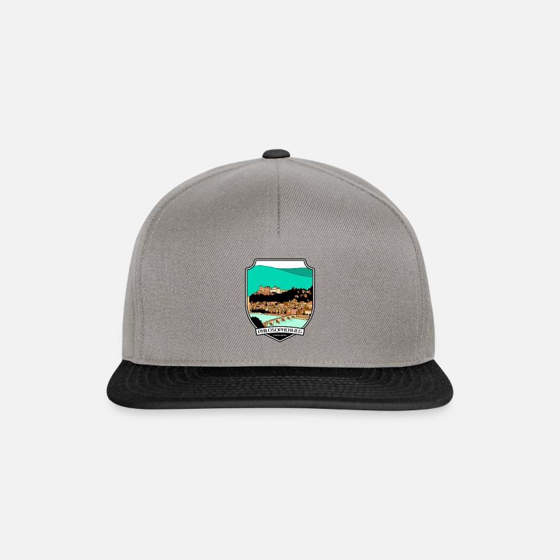 Philosophenweg - Heidelberg - Snapback Cap - Graphit/Schwarz