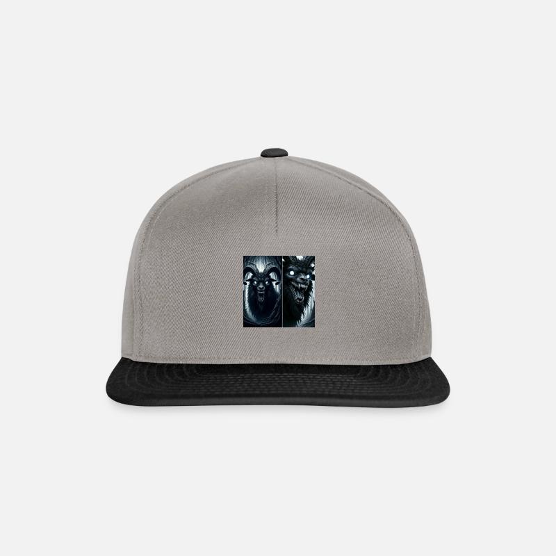 Dämonen-Ziege - Snapback Cap - Graphit/Schwarz