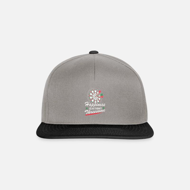 Happiness Is A Tight Threesome - Snapback Cap - graphite/black