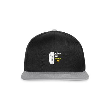 Vietnam Viet Banh Mi pain vietnamien I cadeau - Casquette snapback - noir/gris - Devant