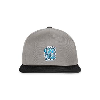 Entdecke das unentdeckte - Snapback Cap - Graphit/Schwarz - Vorne