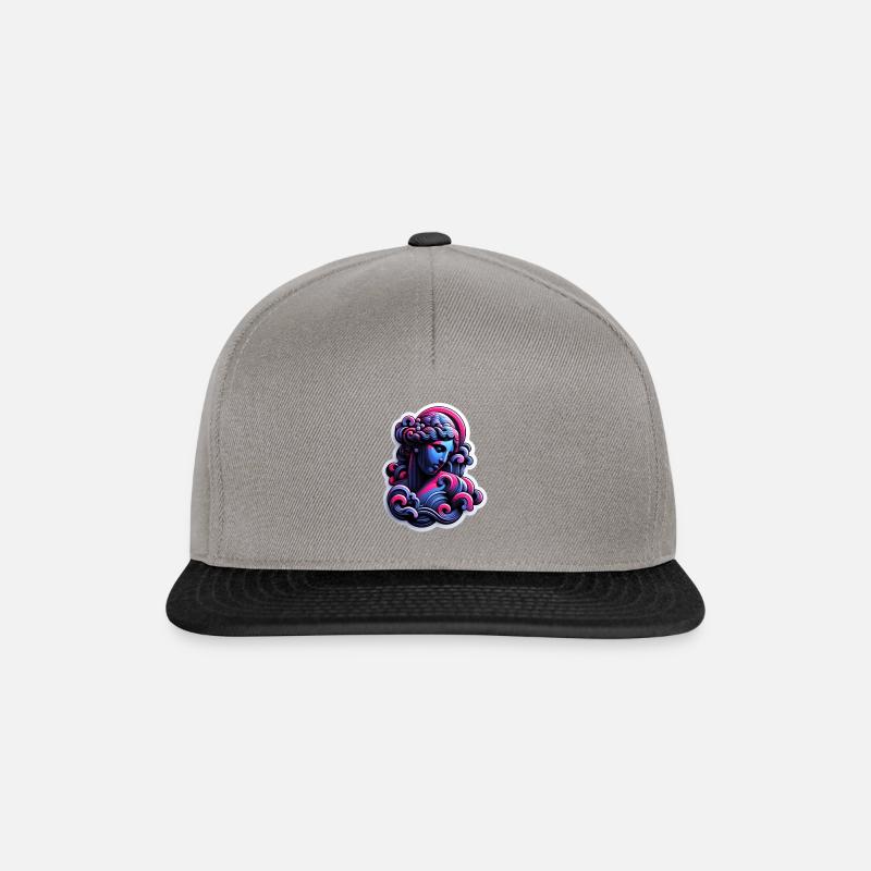 Moderne Kunst in Neon Farben - Snapback Cap - Graphit/Schwarz
