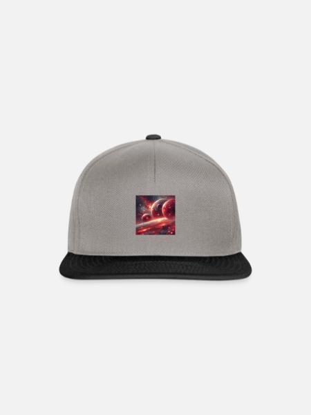 Red Planets - Snapback Cap - Graphit/Schwarz