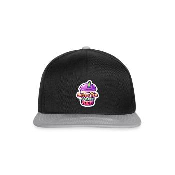 Funny Bubble Tea Design: I Love Bubble Tea - Snapback Cap - black/grey - Front