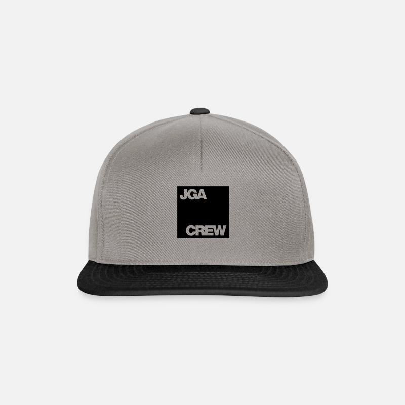 Bachelor Party Crew - Emblem SQUARE - Snapback Cap - graphite/black
