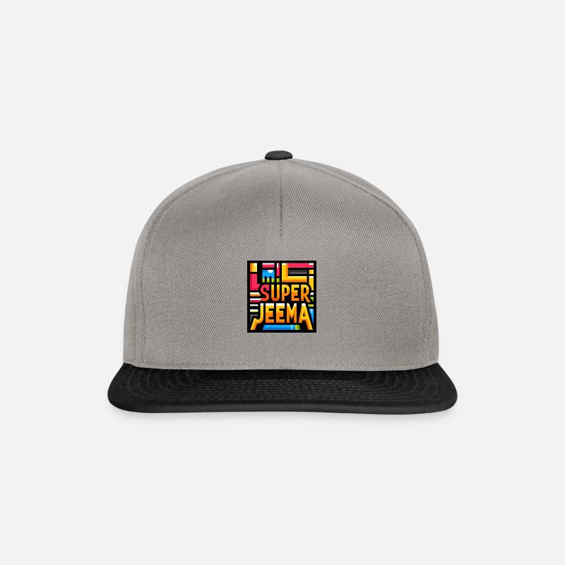 Super Jeema OMG! - Snapback Cap - Graphit/Schwarz