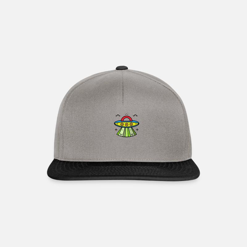 ufo - intergalaktisch - Snapback Cap - Graphit/Schwarz