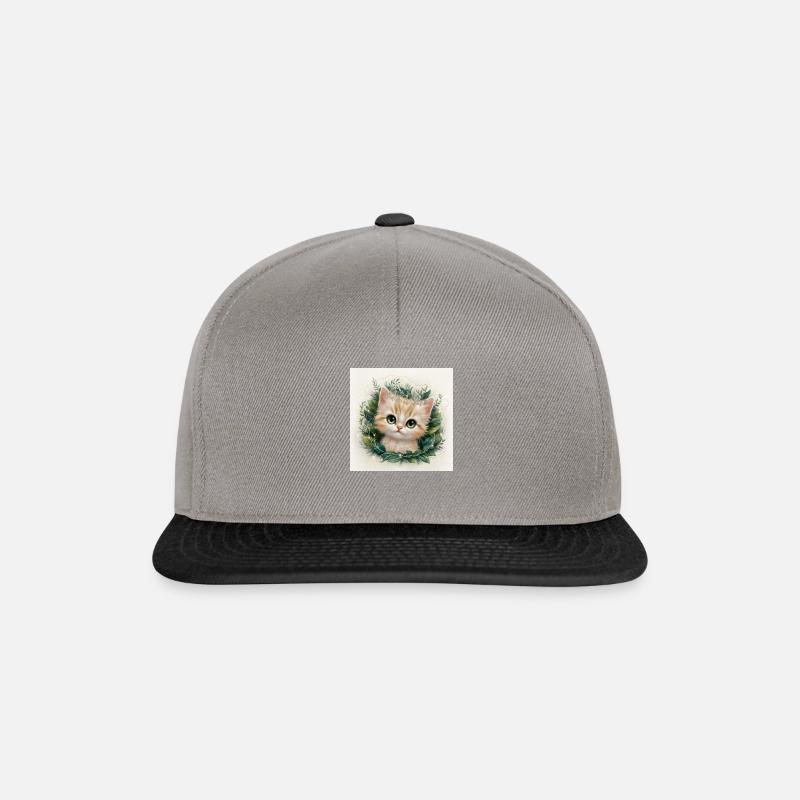 chaton - Casquette snapback - gris graphite/noir