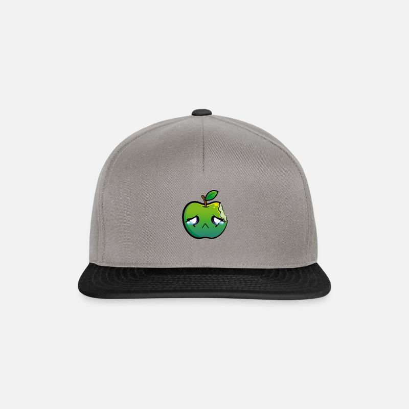 Sad Green Apple - Snapback Cap - graphite/black