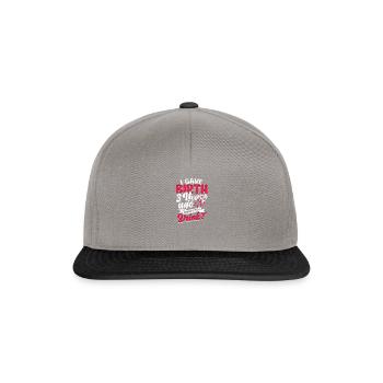 J’ai accouché il y a 3 ans - drôle - Casquette snapback - gris graphite/noir - Devant