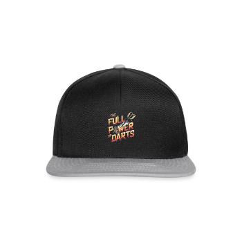 The Full Power of Darts - Snapback Cap - black/grey - Front