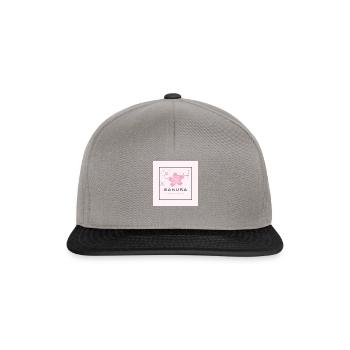 kirschblüte - Snapback Cap - Graphit/Schwarz - Vorne