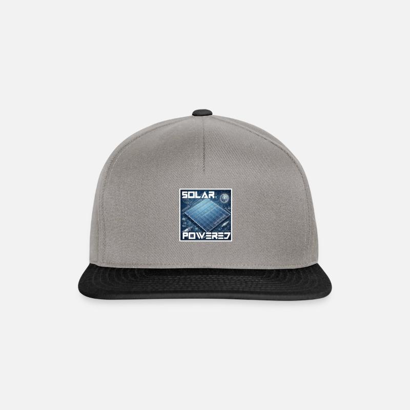 Solar Powered - Snapback Cap - Graphit/Schwarz