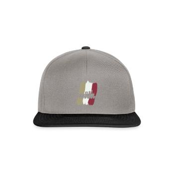 Steam locomotive Railway Model railway - Snapback Cap - graphite/black - Front