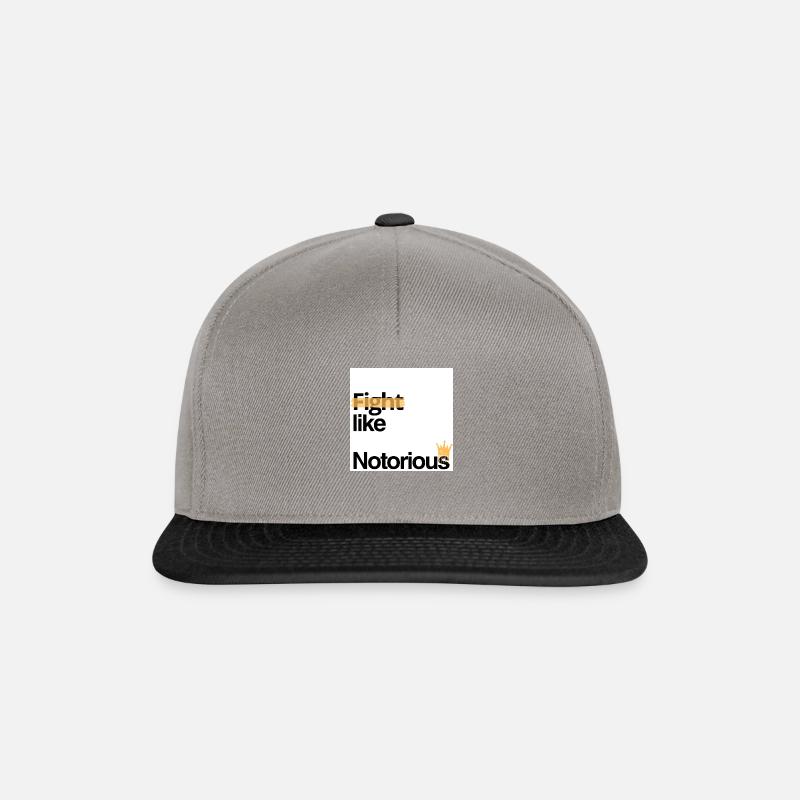 Fight like Notorious - Snapback Cap - graphite/black