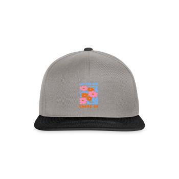 Let the Sun shine in - Floral Pattern Design 2025 - Snapback Cap - graphite/black - Front