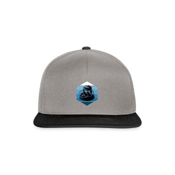 Diving Taucher Scuba Diver Scuba Tauchen - Snapback Cap - graphite/black - Front