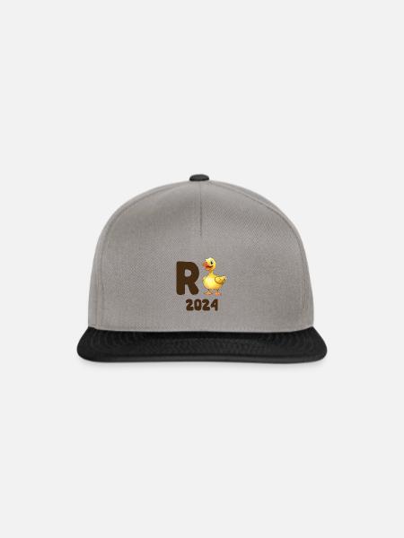 R Ente 2024 - Rente 2024 Ente Rentner Ruhestand - Snapback Cap - Graphit/Schwarz