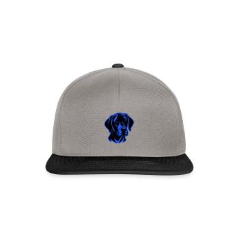 Tête de chien Labrador - Casquette snapback - gris graphite/noir - Devant