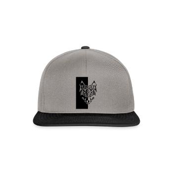 Tribal Wolf Wild Tattoo Statement Whimsy - Snapback Cap - graphite/black - Front