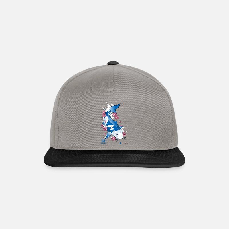 Koi Karpfen - Snapback Cap - Graphit/Schwarz