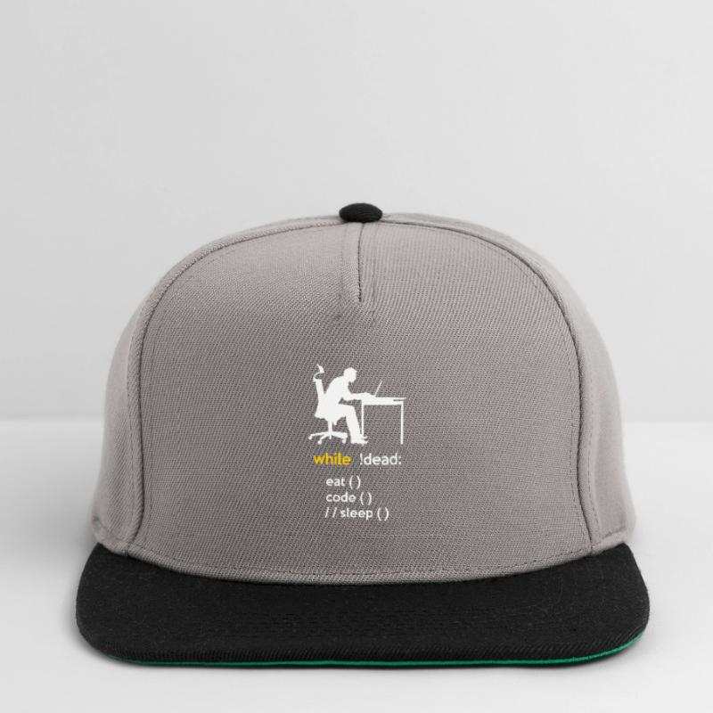 Eat Sleep Code Repeat Coder Programmer Software De Snapback Cap