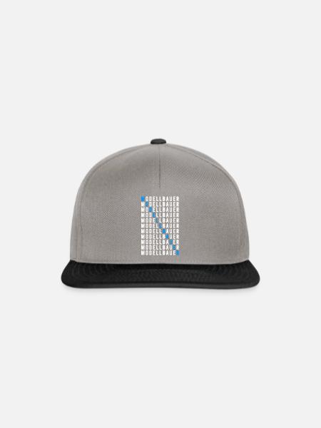 Modellbauer - Snapback Cap - Graphit/Schwarz