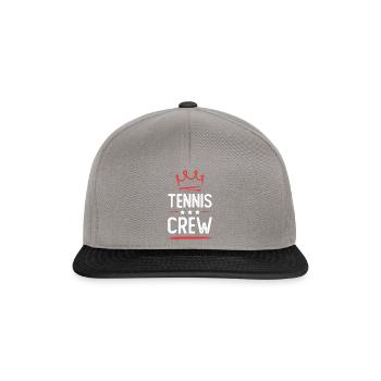 Équipe de tennis - Casquette snapback - gris graphite/noir - Devant