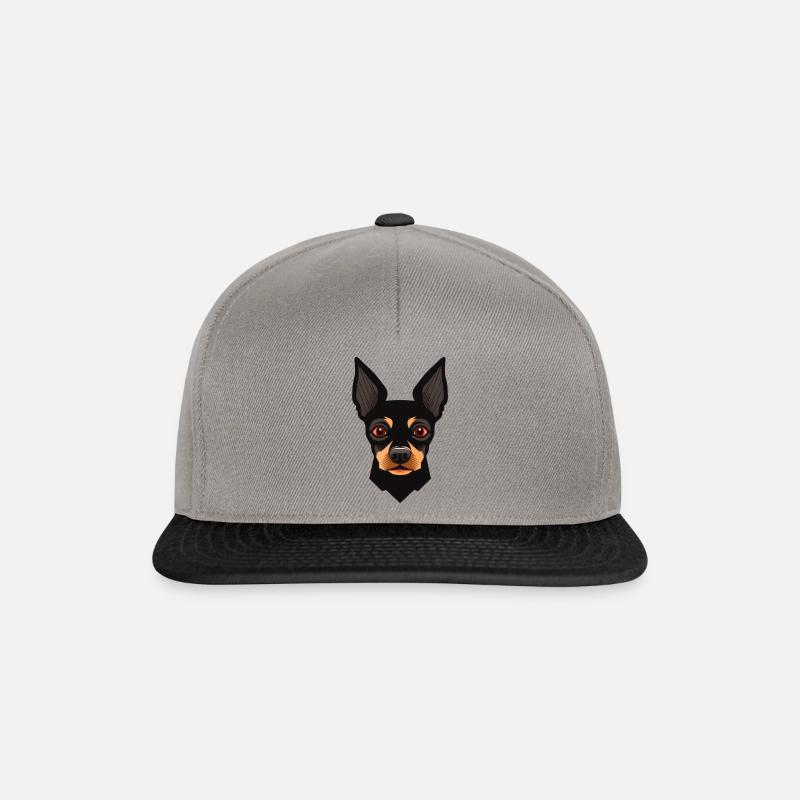 Vector style dog - Snapback Cap - graphite/black
