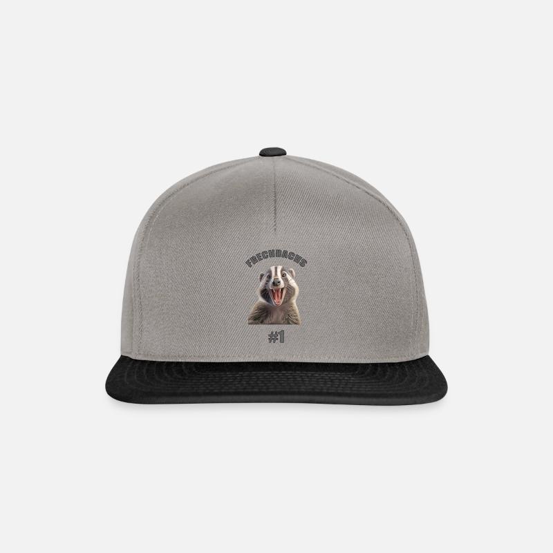 Frechdachs Nr. 1- Ein Frechdachs T-Shirt !!! - Snapback Cap - Graphit/Schwarz