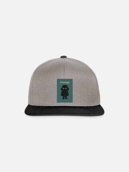 Grumpy - Snapback Cap - Graphit/Schwarz