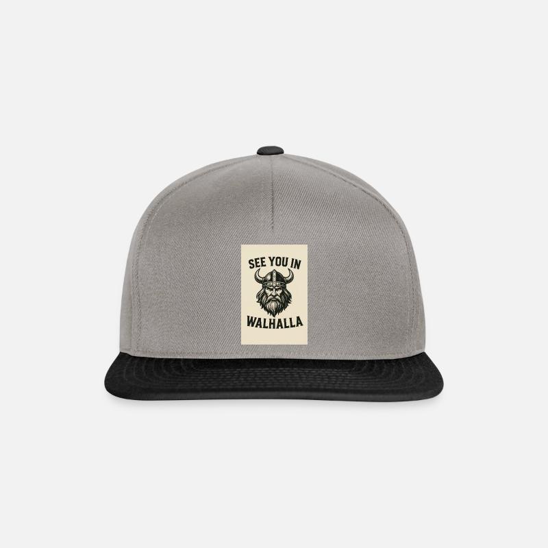 Wikinger - Snapback Cap - Graphit/Schwarz